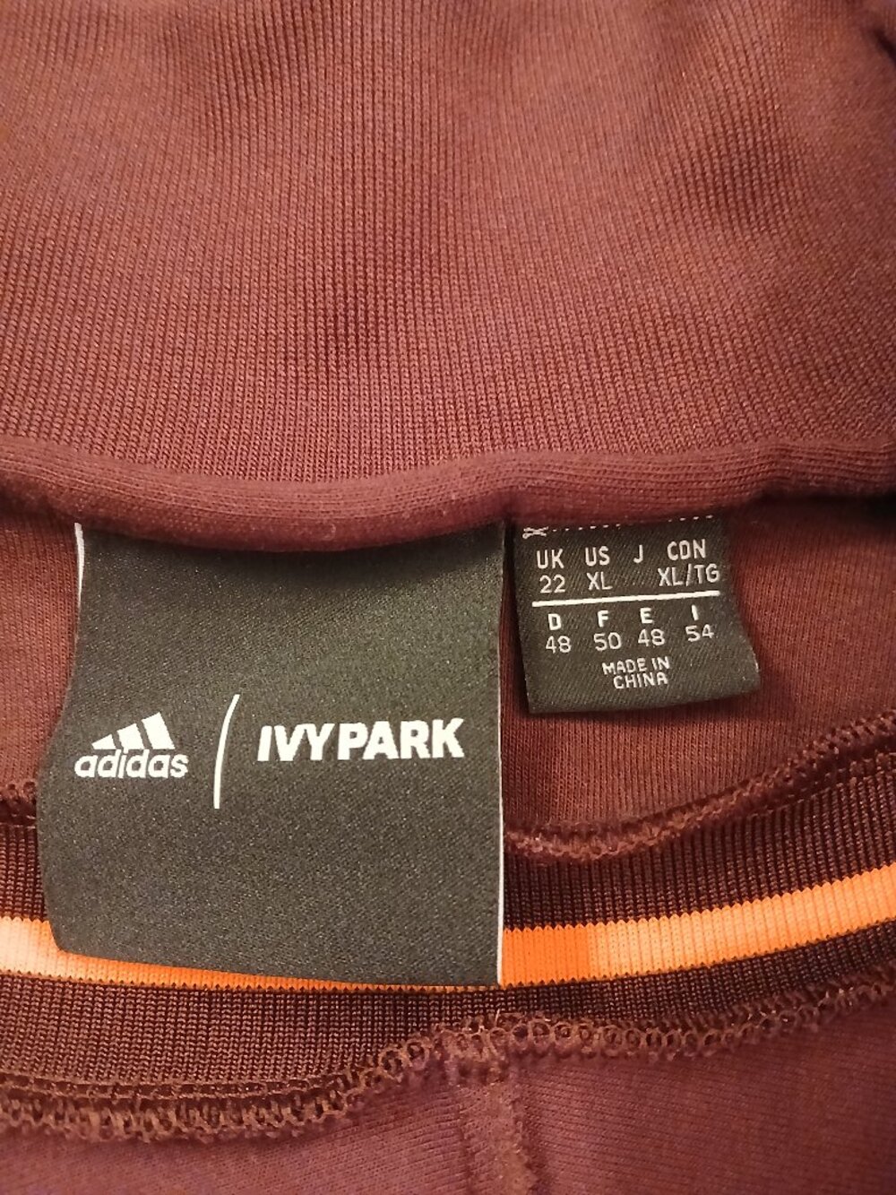 RARE adidas Beyoncé IVP Tracktop BodySuit Maroon Orange XL - Picture 3 of 6